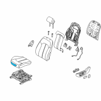 OEM 2019 Hyundai Sonata Pad Assembly-Front Seat Cushion Driver Diagram - 88151-C2000