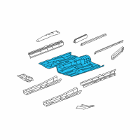 OEM 2009 Dodge Caliber Pan-Front Floor Diagram - 5183908AD