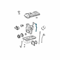 OEM Toyota 4Runner Front Cover Gasket Diagram - 11328-75021
