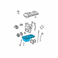 OEM 1995 Toyota Tacoma Oil Pan Diagram - 12101-75050