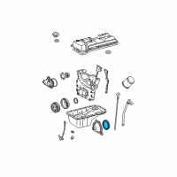 OEM Toyota Tacoma Timing Cover Seal Diagram - 90311-88003