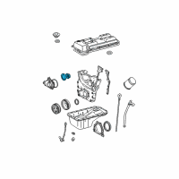 OEM Toyota Pump Rotor Set Diagram - 15103-75020