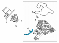 OEM Jeep Tube-Water Inlet Diagram - 53022199AC