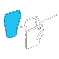 OEM 2012 Jeep Compass WEATHERSTRIP-Rear Door Mounted Diagram - 5074648AE