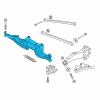 OEM BMW Cross-Member, Rear Axle Differential Diagram - 33-36-6-858-474