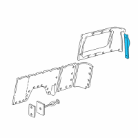 OEM 1998 Dodge B1500 Panel-Lock Pillar Diagram - 5FV58RC3AD