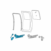 OEM Ford F-350 Super Duty Regulator Assembly Diagram - CC3Z-2627000-D