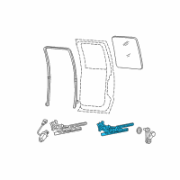 OEM 2016 Ford F-250 Super Duty Regulator Assembly Diagram - CC3Z-2627000-C