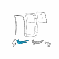 OEM 2007 Ford F-250 Super Duty Regulator Diagram - 6C3Z-3527008-AA