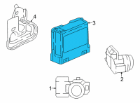 OEM 2021 Honda CR-V SENSOR UNIT, PARKING Diagram - 39670-TLA-A01