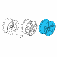 OEM Chevrolet Camaro Wheel Diagram - 22998081