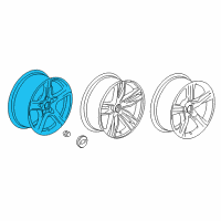 OEM 2020 Chevrolet Camaro Wheel Diagram - 22998072