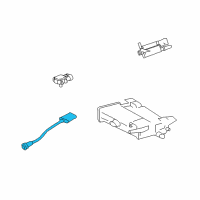 OEM 2007 Cadillac CTS Front Oxygen Sensor Diagram - 12596327