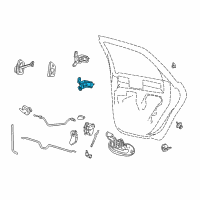 OEM 2001 Ford Taurus Lower Hinge Diagram - F8DZ-5426802-BA