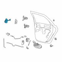 OEM 1996 Mercury Sable Door Check Diagram - F8DZ5427204AA