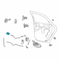 OEM 2001 Mercury Sable Handle, Inside Diagram - 1F1Z-5421818-AB