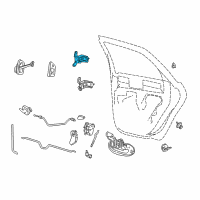 OEM 1999 Ford Taurus Upper Hinge Diagram - F8DZ-5426801-BA