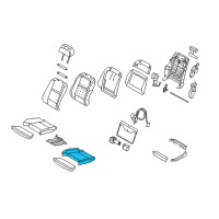 OEM 2008 BMW X5 Padded Section, Comfort Seat Diagram - 52-10-7-292-788