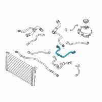 OEM 2015 BMW 428i Gran Coupe Lower Coolant Hose Diagram - 17-12-7-596-840