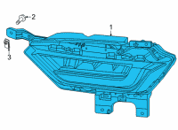 OEM 2022 Ford F-150 LAMP ASY - FOG - FRONT Diagram - ML3Z-15200-C