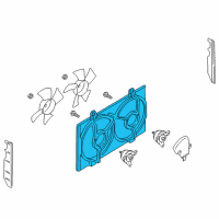 OEM 2002 Nissan Maxima SHROUD Assembly Diagram - 21483-4U103