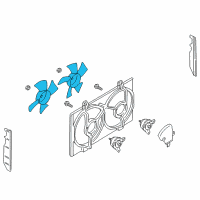 OEM 1999 Nissan Maxima Fan-Motor Diagram - 21486-1L010