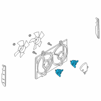 OEM 2002 Infiniti G20 Motor Assy-Fan Diagram - B1487-1L000