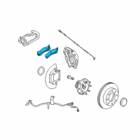 OEM 2013 GMC Sierra 2500 HD Front Pads Diagram - 22770745