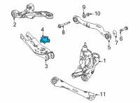 OEM Acura MDX Rubber, Rear Spg Mt R Diagram - 52744-TYA-A02