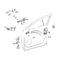 OEM 2015 Toyota Highlander Lock Rod Diagram - 69311-0E050