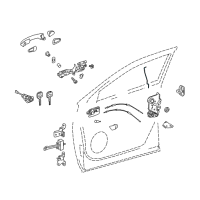 OEM 2018 Toyota Highlander Lock Rod Diagram - 69311-0E050