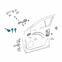 OEM 2015 Toyota Highlander Cylinder & Keys Diagram - 69052-0E080