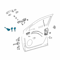 OEM 2019 Toyota Highlander Cylinder & Keys Diagram - 69052-0E080