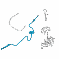 OEM 2018 Nissan NV200 Control Cable Assembly Diagram - 34935-3LN0A