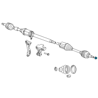 OEM Ram ProMaster City Nut-HEXAGON FLANGE Lock Diagram - 6509898AA