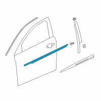 OEM 2017 Chevrolet Cruze Belt Molding Diagram - 84180437