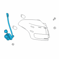 OEM Toyota Socket & Wire Diagram - 81555-42160