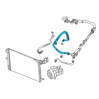 OEM 2019 Jeep Wrangler Line-A/C Suction Diagram - 68282110AC