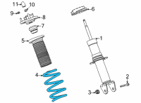 OEM 2021 Chevrolet Corvette SPRING-FRT COIL Diagram - 84825092