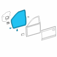 OEM 2008 Toyota Camry Surround Weatherstrip Diagram - 67861-06040
