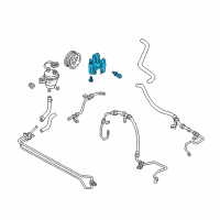 OEM 2007 Ford Escape Power Steering Pump Diagram - 7L8Z-3A674-ARM