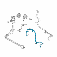 OEM Mercury Pressure Hose Diagram - 6L8Z-3A719-A