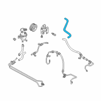 OEM 2006 Mercury Mariner Reservoir Hose Diagram - 5L8Z-3691-AA