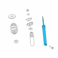 OEM BMW Z4 Rear Left Shock Absorber Diagram - 37-12-6-790-001