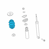 OEM 2015 BMW Z4 Barrel Spring Rear Diagram - 33-53-6-785-084