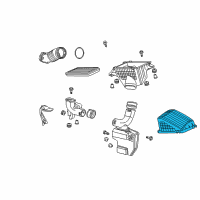 OEM 2005 Honda Odyssey Cover, Air Cleaner Diagram - 17211-RGL-A01