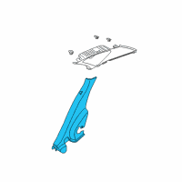 OEM Kia Forte Trim Assembly-Rear Wheel House Diagram - 858901M200WK