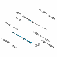 OEM Hyundai Joint & Shaft Kit-Front Axle W Diagram - 49591-2V3A5