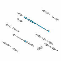 OEM Hyundai Joint & Shaft Kit-Front Axle W Diagram - 49591-2V3A0