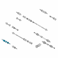 OEM 2017 Hyundai Veloster Joint Kit-Front Axle Differential Side LH Diagram - 49592-2V2A5